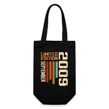 September 2009 Original Birthday Gift Idea - Gift Bag for Bottles - black - Front