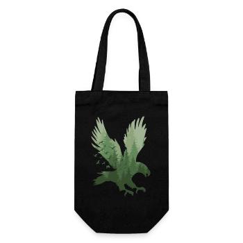 Flying Eagle Bird Forest Animal Nature - Gift Bag for Bottles - black - Front