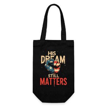 his dream still matters - mlk - Sac à bouteille - noir - Devant