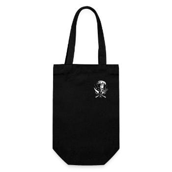 Skeleton Chief White - Gift Bag for Bottles - black - Front