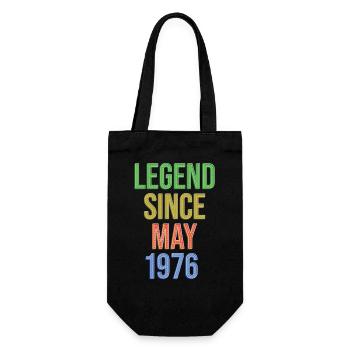 Legende seit Mai1976 - Geschenkbeutel für Flaschen - Schwarz - Vorne