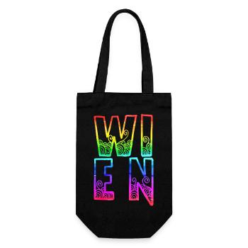 wien rs rainbow - Gift Bag for Bottles - black - Front
