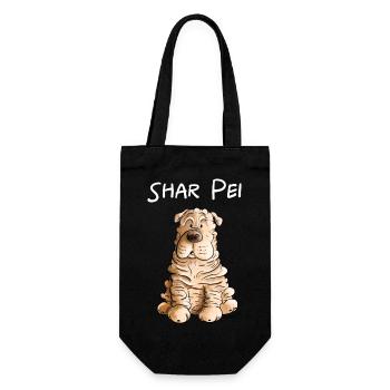 Happy Shar Pei I chien pliant - Sac à bouteille - noir - Devant