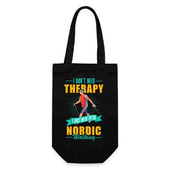 Sport Fitness Therapie - Geschenkbeutel für Flaschen - Schwarz - Vorne