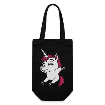 Dabbing Dancing Unicorn Party - Gift Bag for Bottles - black - Front