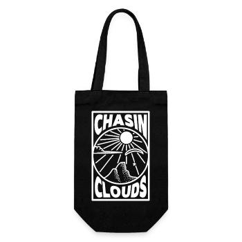 Chasin Clouds Paragliding Vector - Gift Bag for Bottles - black - Front