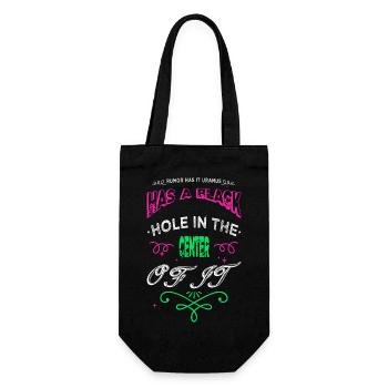 cool funny earth birthday birthday present - Gift Bag for Bottles - black - Front