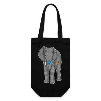 Elefant Dart Dartpfeil - Geschenkbeutel für Flaschen - Schwarz - Vorne