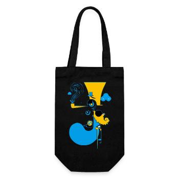 The unreal pipe smoker - Gift Bag for Bottles - black - Front