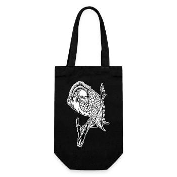 Vulture // Illustration - Gift Bag for Bottles - black - Front