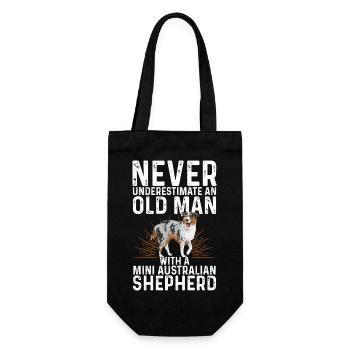 Miniature Australian Shepherd - Gift Bag for Bottles - black - Front