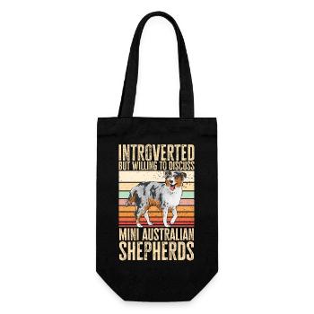 Miniature Australian Shepherd - Gift Bag for Bottles - black - Front