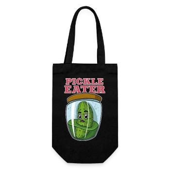 Cornichons Concombres Fruits Nourriture végétalienne Dicton - Sac à bouteille - noir - Devant