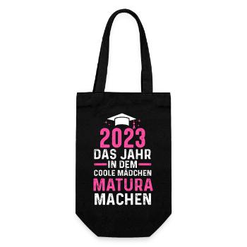 Maturant 2023 Abschluss Matura - Geschenkbeutel für Flaschen - Schwarz - Vorne