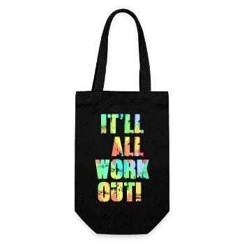 It'll All Work Out - Gift Bag for Bottles - black - Front