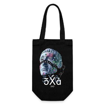 Triste triste graphique - Sac à bouteille - noir - Devant