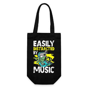 Music, partying, relaxing, dancing - Gift Bag for Bottles - black - Front