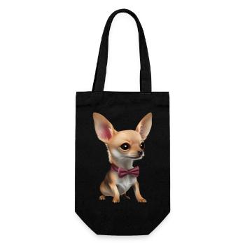 Chihuahua Dog Dog Owner Chihuahua Puppy Dogs - Gift Bag for Bottles - black - Front