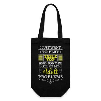 Tabletop Geek Winner Strategy - Gift Bag for Bottles - black - Front