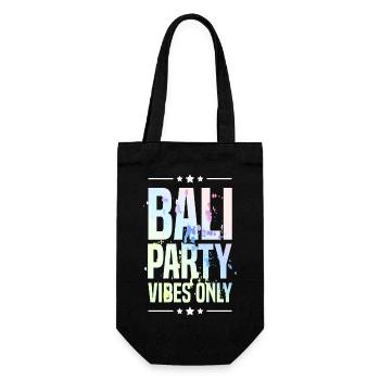 Bali Party Vibes - Geschenkbeutel für Flaschen - Schwarz - Vorne