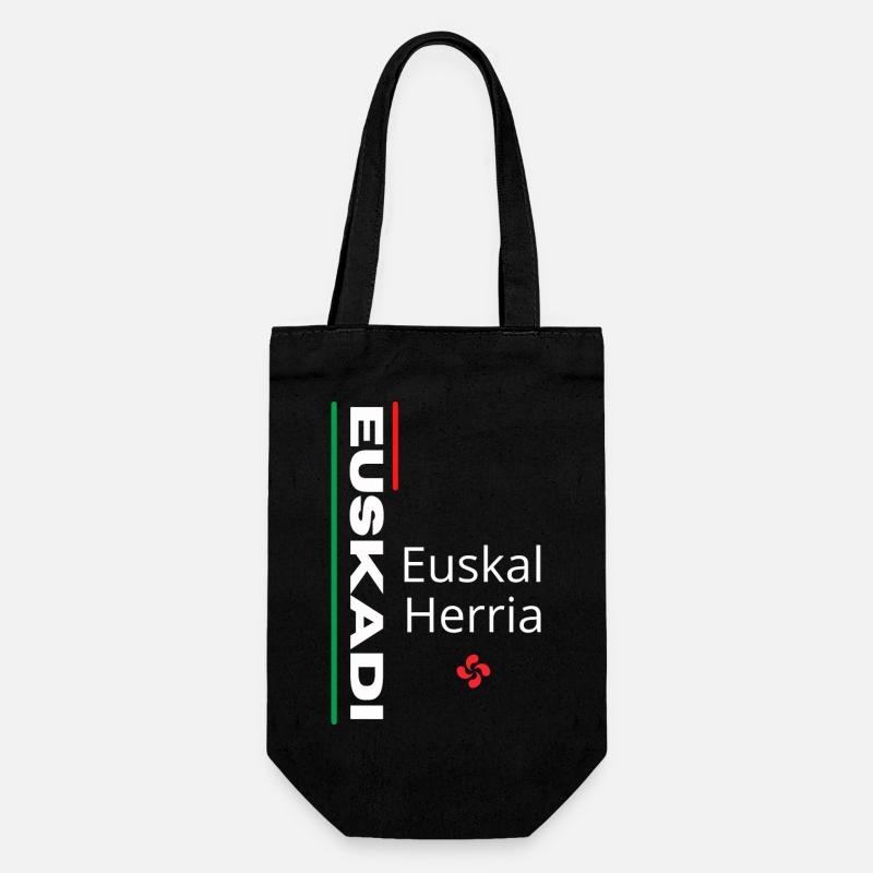 Design motif Euskal Herria vibrante - Sac à bouteille - noir
