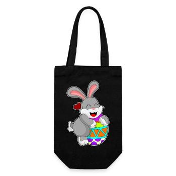 Rabbit Egg - Gift Bag for Bottles - black - Front