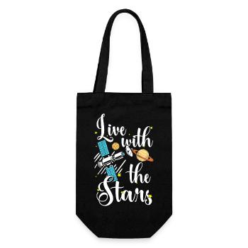 Universe Planets Solar System Science - Gift Bag for Bottles - black - Front