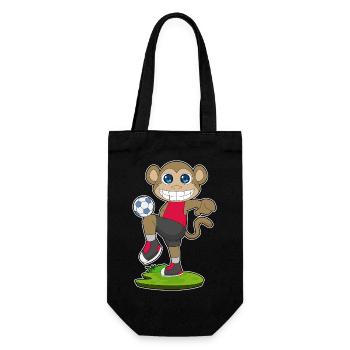 Joueur de football singe Soccer - Sac à bouteille - noir - Devant