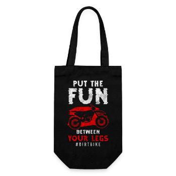 Bike off-road terrain - Gift Bag for Bottles - black - Front