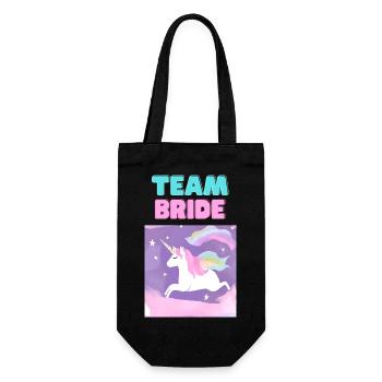 TEAM Bride - Enterrement de vie de jeune fille - Sac à bouteille - noir - Devant
