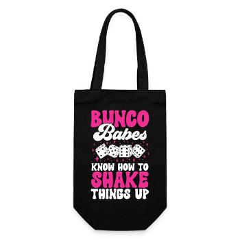 Bunco Dice Game - Gift Bag for Bottles - black - Front