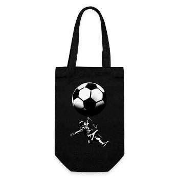 Street Art Banksy Style Guys with Ball - Gift Bag for Bottles - black - Front