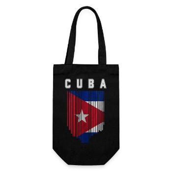 Cuban flag, Cuban pride - Gift Bag for Bottles - black - Front