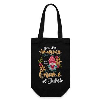 Imp Figurine Christmas Leprechaun - Gift Bag for Bottles - black - Front