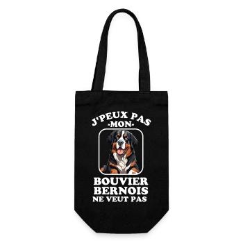 Chien de race bouvier bernois chien doux - Sac à bouteille - noir - Devant