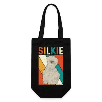 Seidenhuhn Silkie Chicken - Gift Bag for Bottles - black - Front