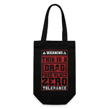 Drugs Addiction Healthy Joint - Gift Bag for Bottles - black - Front