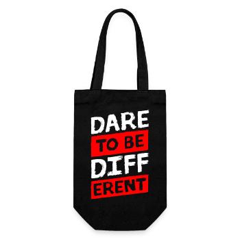 different, especially individual, different - Gift Bag for Bottles - black - Front