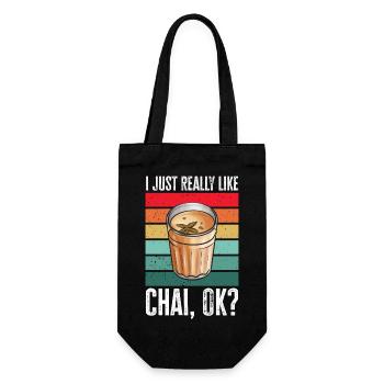 Chai Tea Masala Chai - Gift Bag for Bottles - black - Front