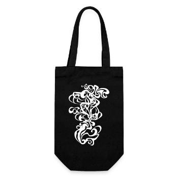 psychédélique des années soixante des années soixante brouillard de fumée - Sac à bouteille - noir - Devant
