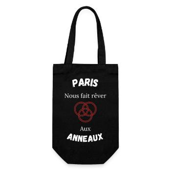 Paris nous fait rêver aux anneaux - Sac à bouteille - noir - Devant