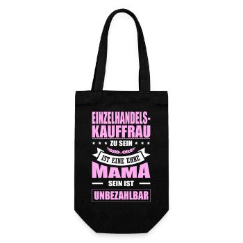Einzelhandelskauffrau Zu Sein Eine Ehre Elternzeit - Geschenkbeutel für Flaschen - Schwarz - Vorne