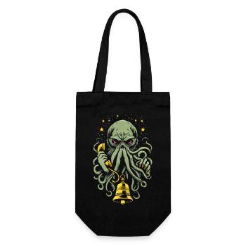 Der Ruf von Cthulhu! - Geschenkbeutel für Flaschen - Schwarz - Vorne