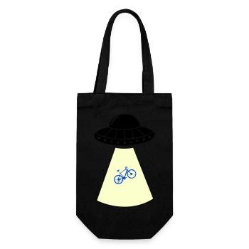 UFO Bicycle - Gift Bag for Bottles - black - Front