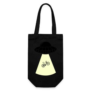 UFO Bicycle - Gift Bag for Bottles - black - Front