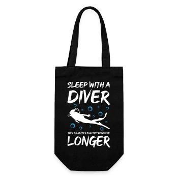 Sleep With A Diver - Gift Bag for Bottles - black - Front