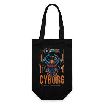 Cyborg Cosplay Anime - Geschenkbeutel für Flaschen - Schwarz - Vorne