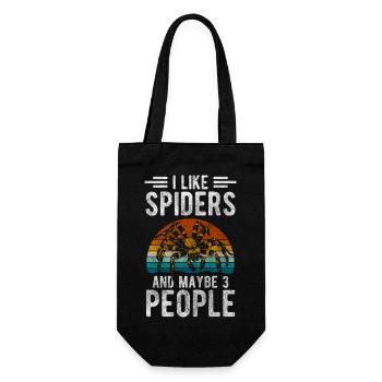 Spiders Arachnid Tarantula Insect - Gift Bag for Bottles - black - Front