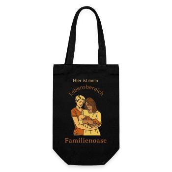 Voici mon espace de vie : une familiale - Sac à bouteille - noir - Devant