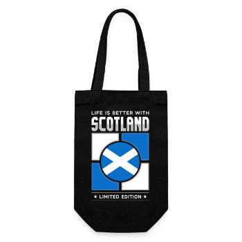Scotland - Geschenkbeutel für Flaschen - Schwarz - Vorne